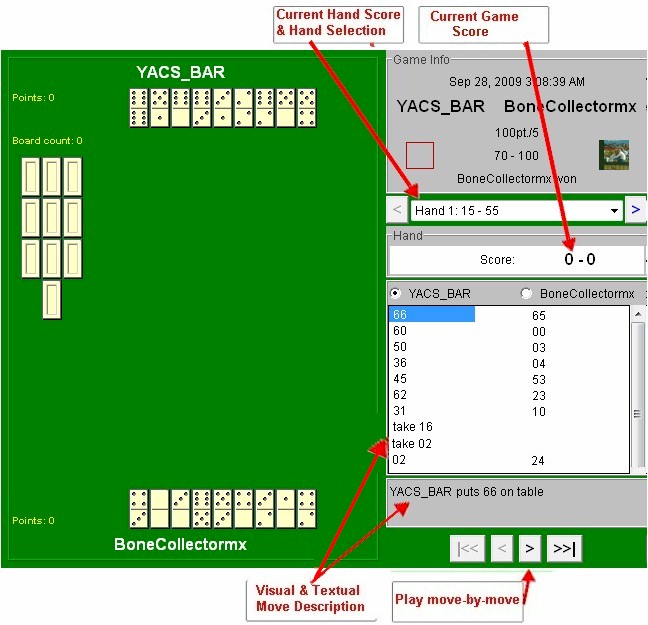 Dominoes Game Viewer - Example